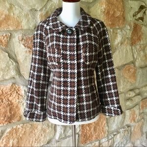 Banana Republic Wool Houndstooth Jacket